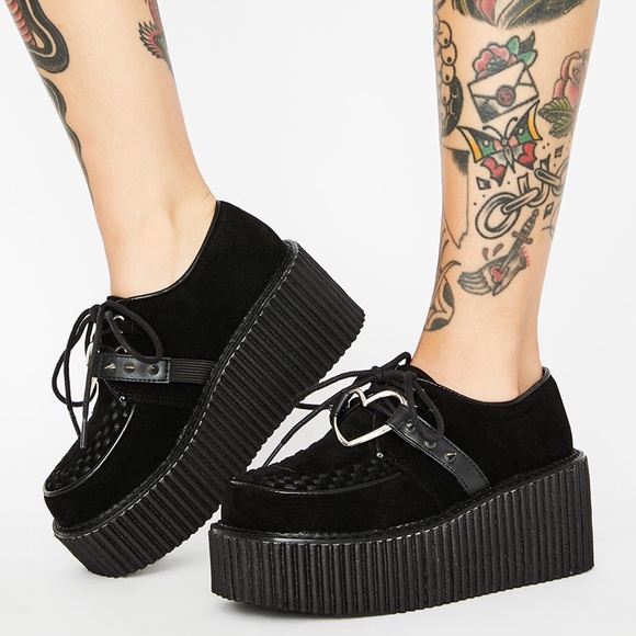 Dolls Kill Shoes - SOLD🖤NWOB Demonia 💔 Heartbroken Creepers